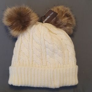 Arctic Paw Women's Double Pom Pom Ears Beanie